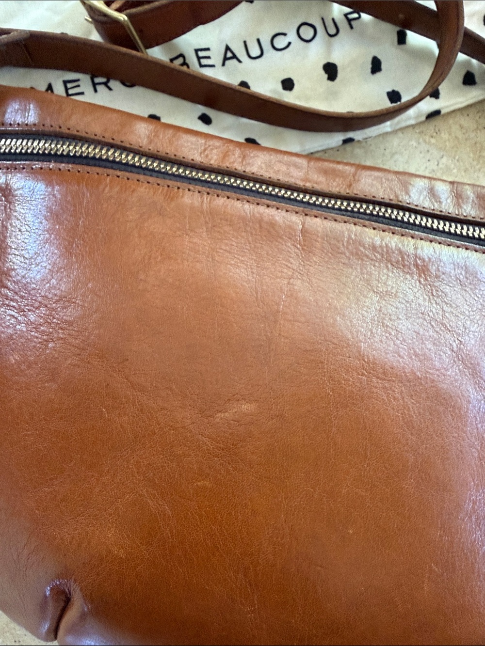 Clare V Grande Fanny Leather Belt Bag Rustic Miel - Picture 3 of 12